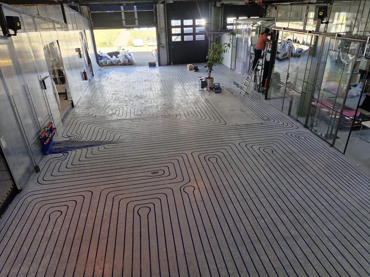 Vloerverwarming infrezen