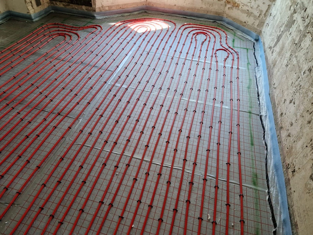 Vloerverwarming compleet met afwerking gietvloer
