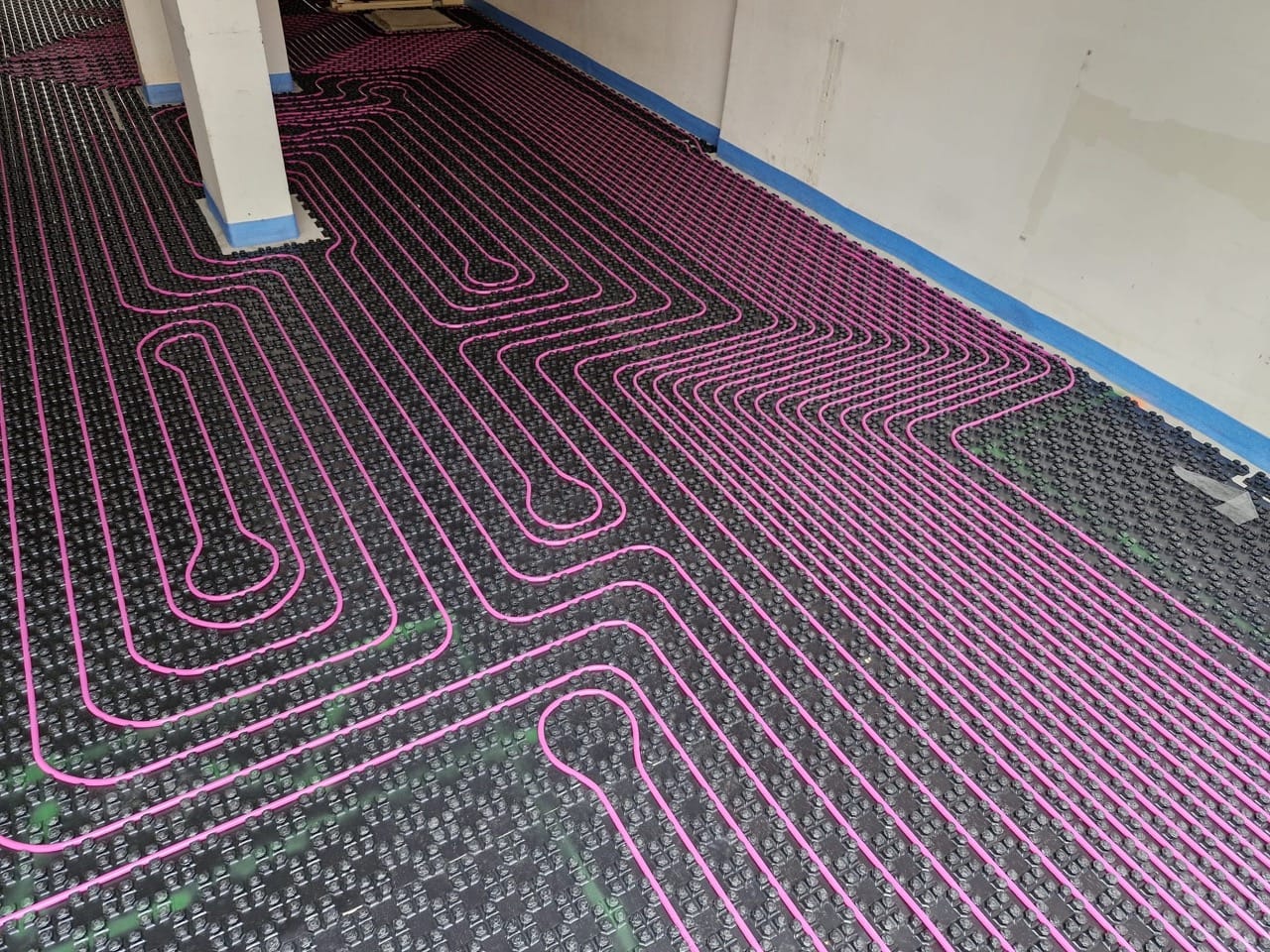 Vloerverwarming infrezen